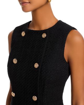 Structured Tweed Mini Dress