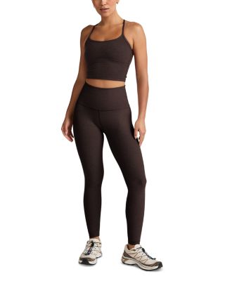 Spacedye Slim Racerback Cropped Tank in Vivid Pink