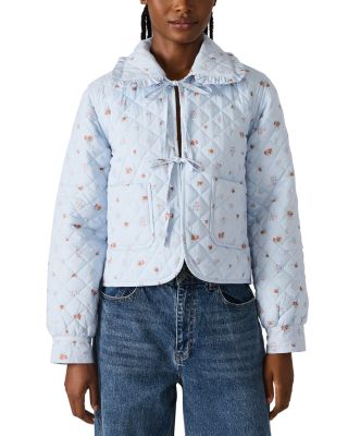 Nellie Quilted Tie Front Jacket