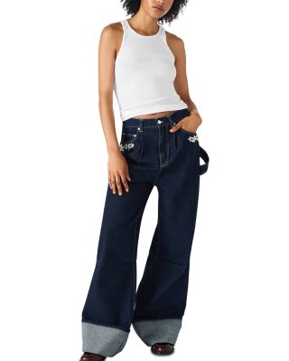 Bobbie Wide Leg Jeans in Bijou Blue