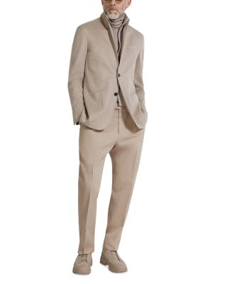 Cotton & Wool Pleated Pants