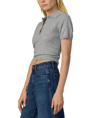 The Cashmere Short Sleeve Polo Sweater