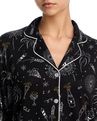 Notched Collar Jersey Pajama Set - Exclusive