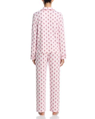 Notched Collar Jersey Pajama Set - Exclusive