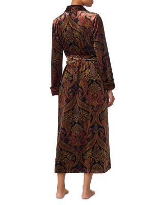 Long Sleeve Shawl Collar Long Robe