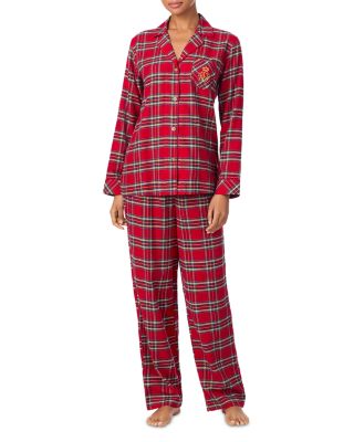 Long Sleeve Notch Collar Pajama Set