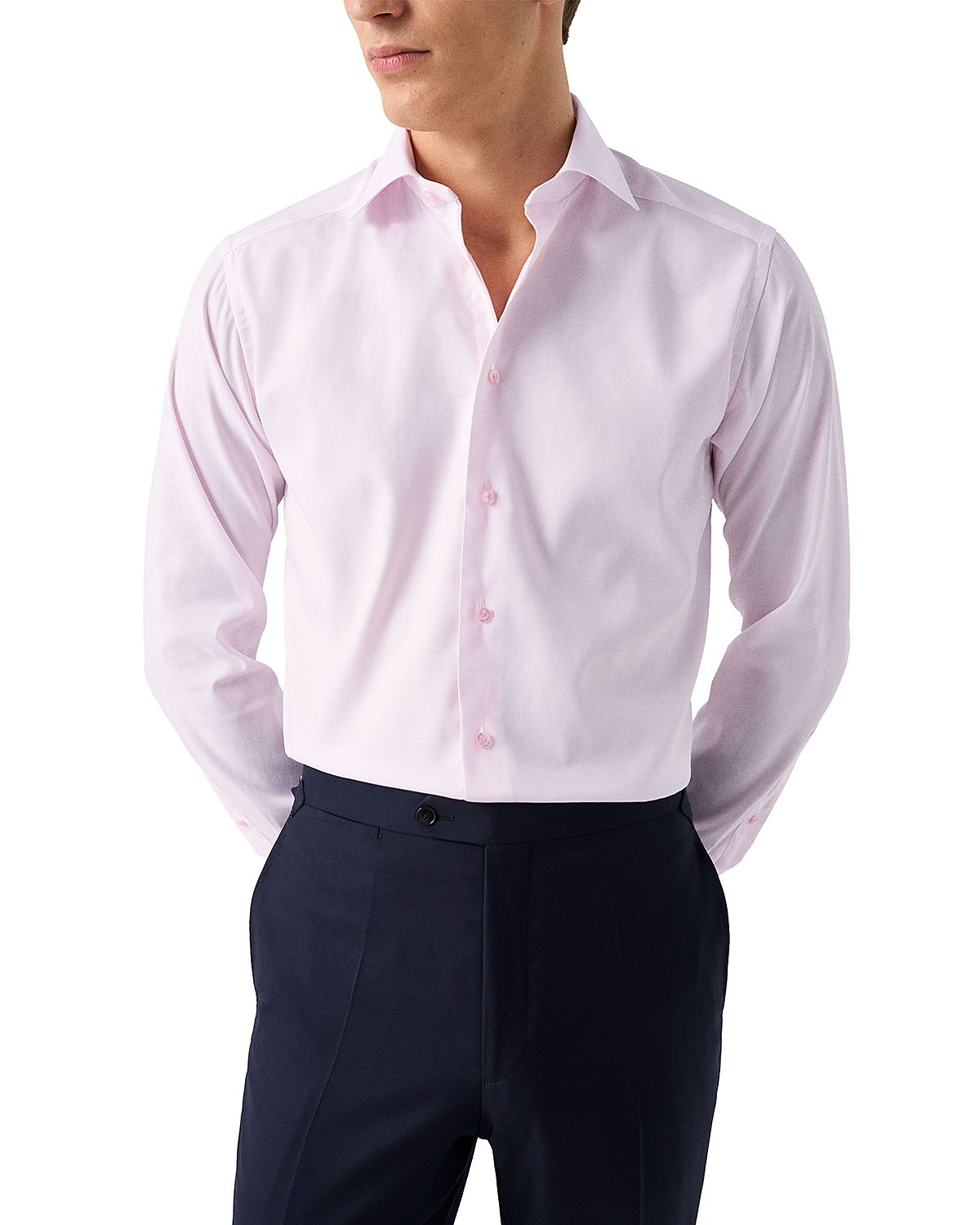 Eton Slim Fit Textured Dress Shirt