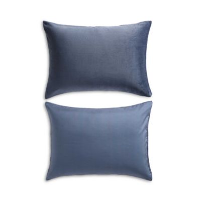 Solid Washed Reversible Plush 7 Piece Comforter Set, Queen