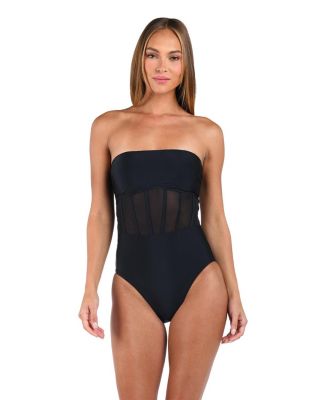 Solid Bandeau One Piece