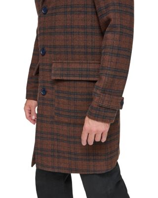 Bexer Plaid Button Front Topper