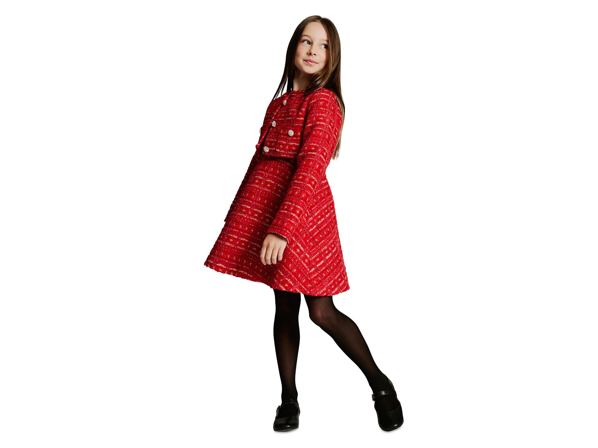 Bardot Girls' Sutton Boucle Crop Jacket - Little Kid, Big Kid — Image 4