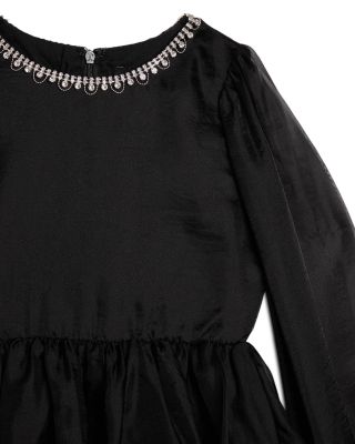 Girls' Wednesday Organza Trim Dress - Big Kid