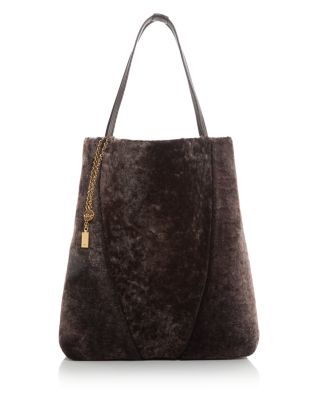 Spin Large Shearling Tote