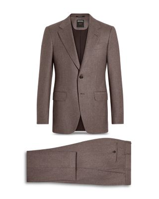 M&eacute;lange Wool and Cashmere Suit