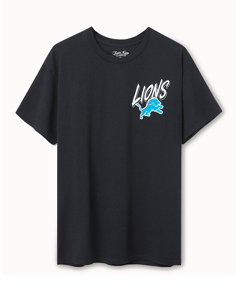 Junk Food Clothing Unisex Nfl Detroit Lions Icon Flea Market Tee In Blue