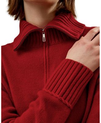 Relaxed Fit Wool-Cashmere Blend Sweater