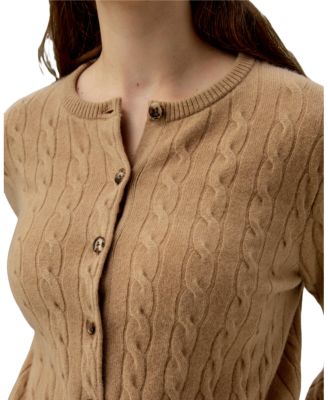 Baby Cashmere Cable-Knit Cardigan