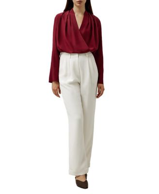 Cr&ecirc;pe de Chine Long Sleeve Blouse