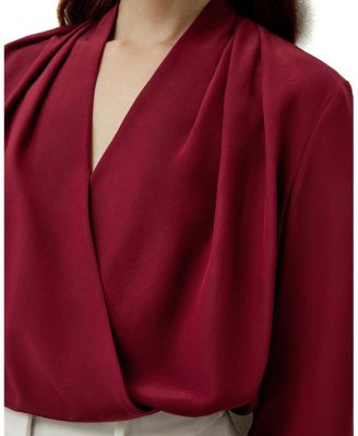 Cr&ecirc;pe de Chine Long Sleeve Blouse