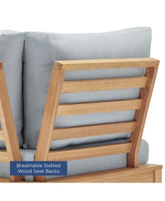 Freeport Karri Wood Sectional Sofa Outdoor Patio Corner Chair