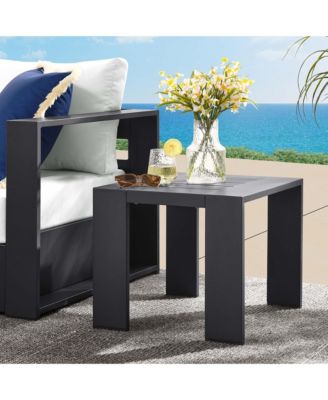 Tahoe Outdoor Patio Powder-Coated Aluminum End Table