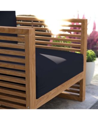 Carlsbad Teak Wood Outdoor Patio Armchair