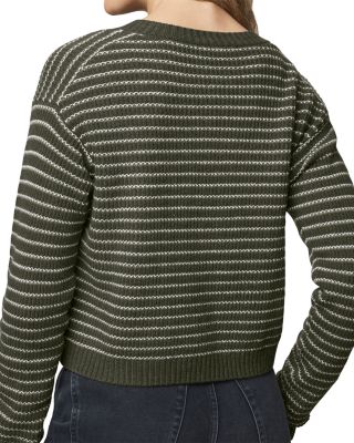 Amber Stripe Crop Cardigan