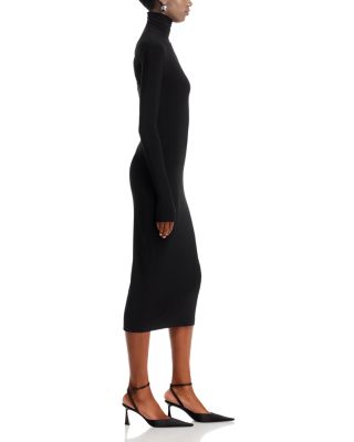 Long Sleeve Turtleneck Midi Dress