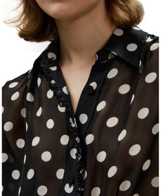 Polka Dots Georgette Blouse