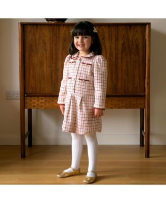 Girls' Check Tweed Dress - Little Kid, Big Kid