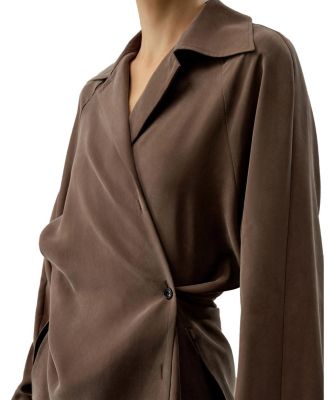 Multipositional Silk Shirt