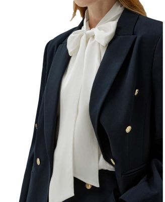 Women's Bow-tie Neck Silk Blouse