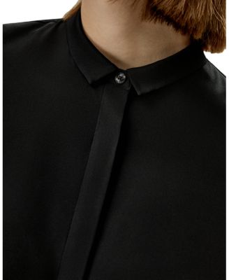 Classic Collar Silk Shirt
