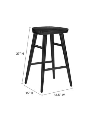 Saville Backless Wood Counter Stools, Set of 2