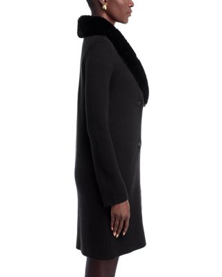 Faux Fur Collar Milano Stitch Jacket