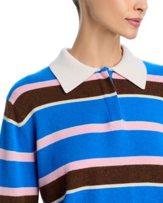 Cashmere Striped Rugby Sweater
