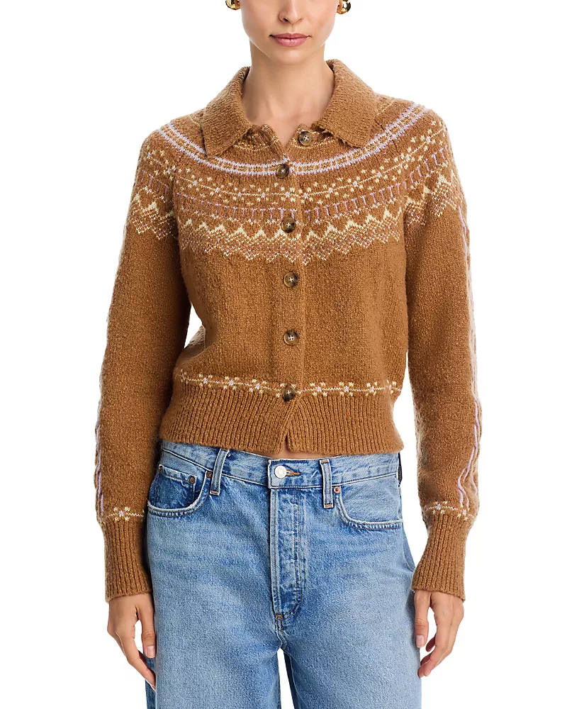 Guest in Residence Cloud Chalet Fair Isle Cardigan