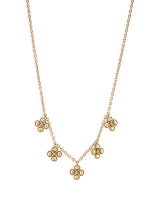 Berry Clover Multi Station Necklace, 16"