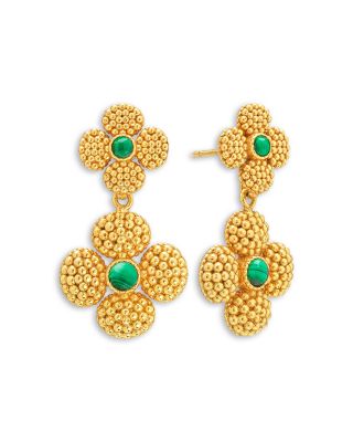 Malachite Berry Clover Convertible Duo Earrings