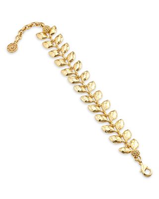 Golden Laurel Link Bracelet