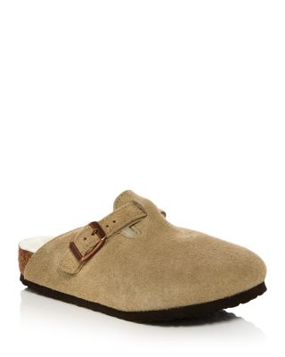 Unisex Boston Suede Shearling Clogs - Toddler, Little Kid