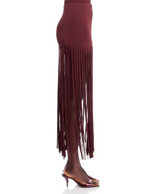 Carlyle Fringe Midi Skirt