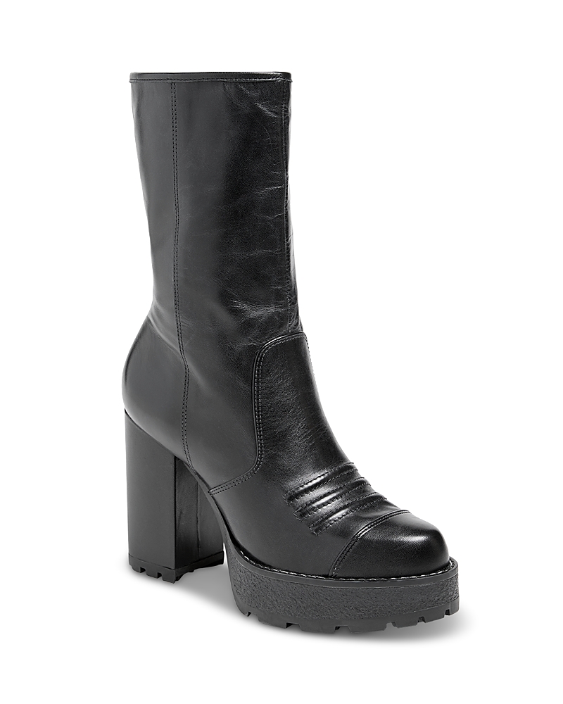 Cinq À Sept Marley Lug Sole Platform Boot In Black