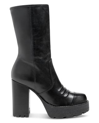 Women's Marley Leather Lug Sole Platform Boots
