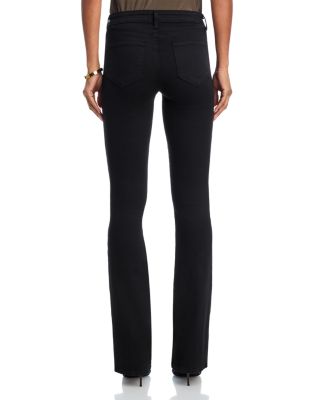 Selma Stretch High Rise Bootcut Jeans in Noir