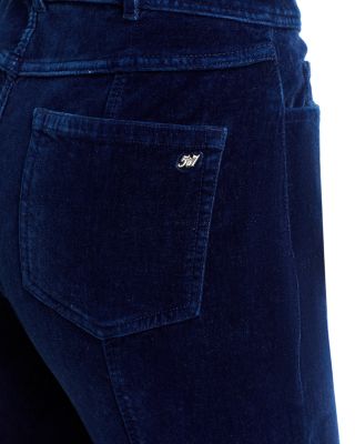 Shailen High Rise Velvet Denim Jeans in Annecy