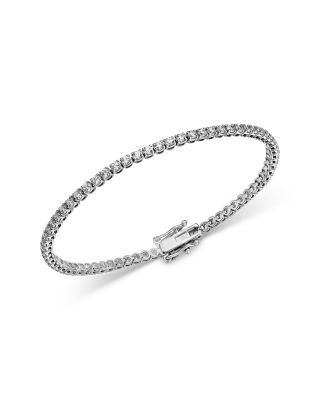 Certified Lab Grown Diamond Tennis Bracelet in 14K White Gold, 3.0 tcw
