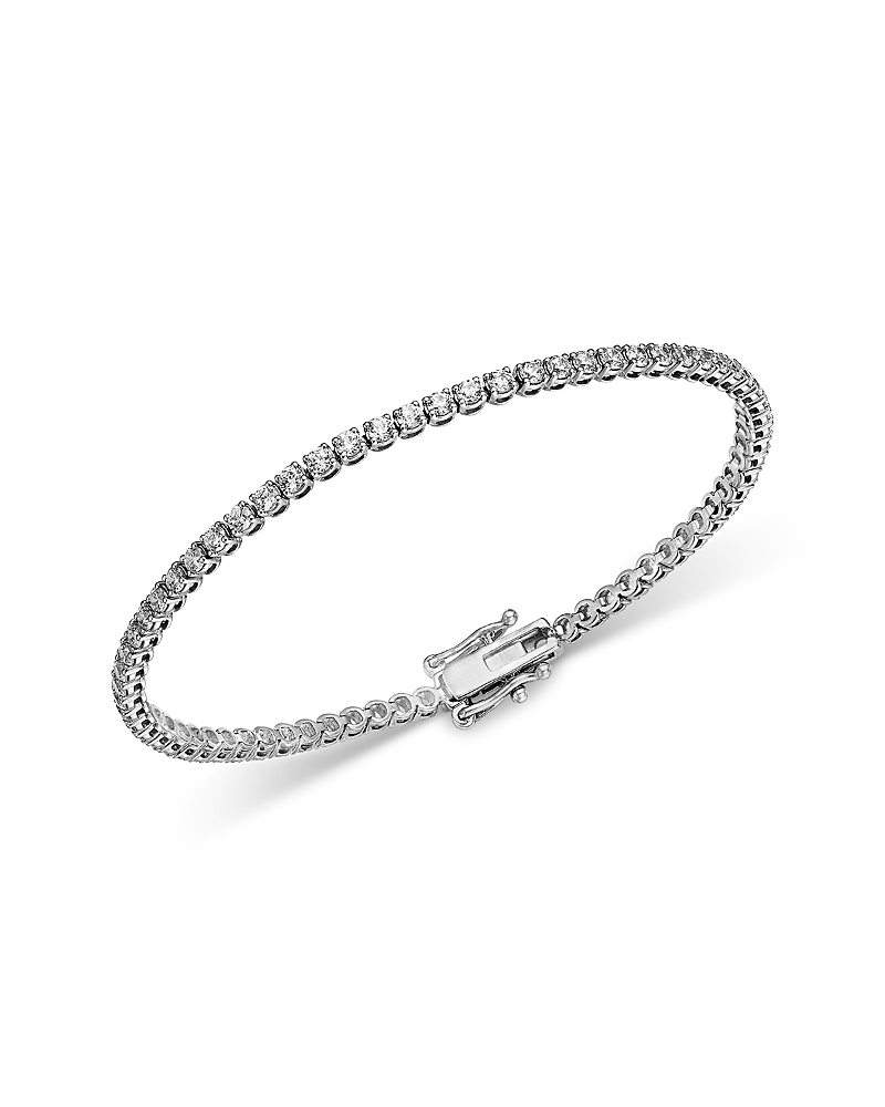 Bloomingdale's Fine Collection Certified Lab Grown Diamond Tennis Bracelet