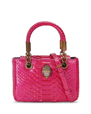 Square Kensington Mini Embossed Leather Handbag