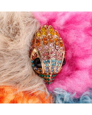 Hoxton Medium Multicolor Faux Fur Camera Bag